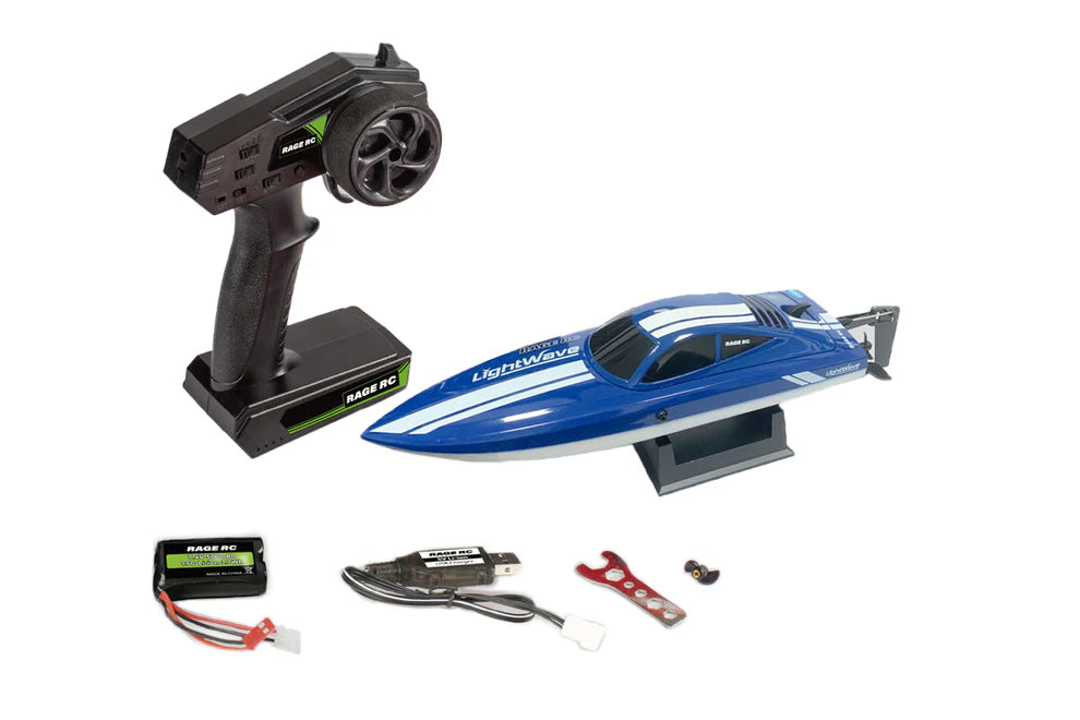 Rage RC LightWave Electric Micro RTR Boat (Blue)